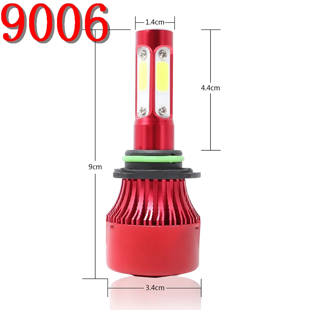 2PCS 4-side bulb Headlight kit H4 H7 LED 5202 H11 9007 H13 9005 9006 9004 Car Headlights Fog Lights