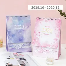 Портрет мечтательной акварель серия календарей настольных DIY записка-напоминание катушки Календари ежедневно планировщик расписаний,10-,12