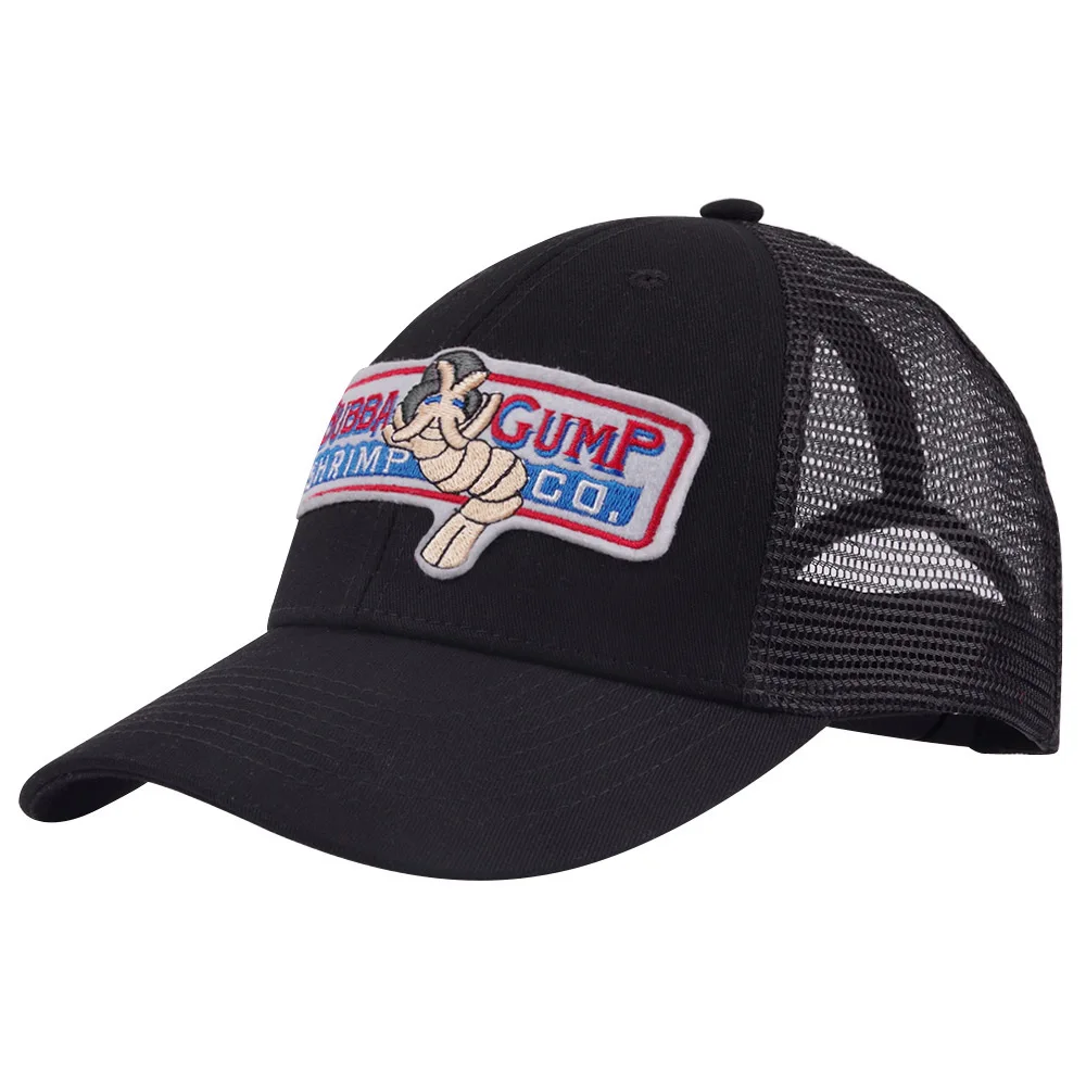 Forrest Gump Hat Bubba Cotton Mesh Baseball Caps Hip Hop Embroidery Snapback Daddy Hat Sports Summer Breathable Trucker Hats