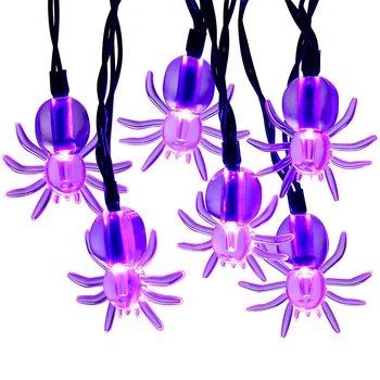 

Halloween horrible Spider Style Light 4.5M 30LED Battery Powered Led Spider String Lights for Halloween Party Yard Decorations