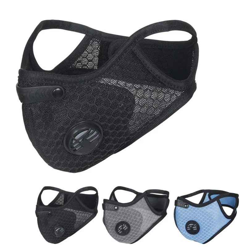 

New Design Cycling Face Mask Dust-proof Printed Mesh Mouth Masks Protection Outdoor Sportswear Accessories Breathable Material