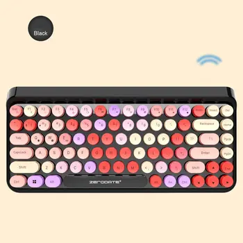 

Bluetooth Wireless Keyboard Silent Click Retro Bluetooth 3.0 Keyboard for Laptop Notebook Portable Wireless keyboard