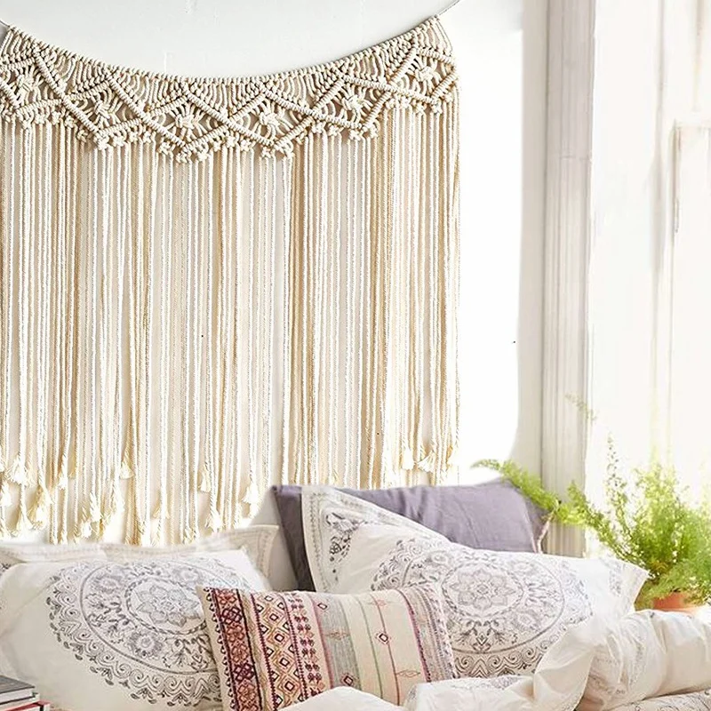 Qiundar Macrame Wall Hanging Tapestry 2 PCS Arazzo Tessuto a Mano Macrame Arazzo da Parete Boho Chic Arredamento Decor,per Soggiorno Casa Camera da Letto Qiundar Macrame Wall Hanging Tapestry 2 PCS Arazzo Tessuto a Mano Macrame Arazzo da Parete Boho Chic Arredamento Decor,per Soggiorno Casa Camera da Letto