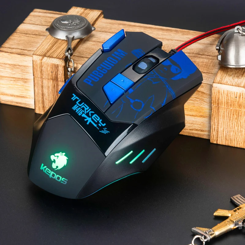 Портативная игровая мышь управления ПК Программирование мыши RGB 4000 dpi светодиодный планшет дыхательный свет интернет кафе Оптические Мыши для ПК Lapto