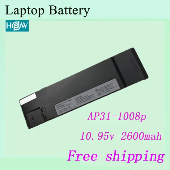 10 95 в 2600 мАч аккумулятор для ноутбука Asus AP31-1008p Eee PC 1008KR 1008P-KR-PU17-PI батареи