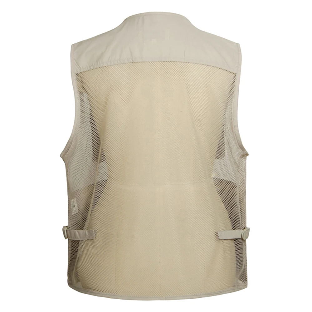 Multi Pocket Camouflage Breathable Fishing Mesh Vest Mutil-Pocket Photography Waistcoat Jacket Optional Size