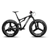 ICAN Newest 26er carbon fat bike full suspension rear spacing 197x12mm snow sand bike with carbon 3 spokes fat bike wheels ► Photo 3/6