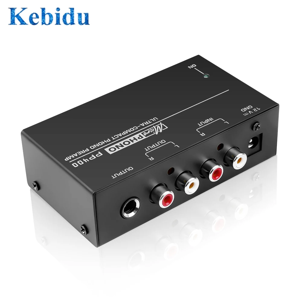 Предусилитель PP400 Phono сверхкомпактный предусилитель RCA с входным выходом 1/4 дюйма