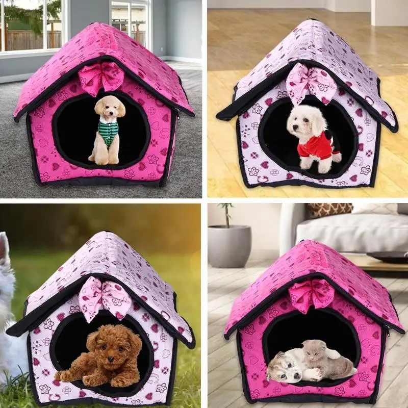 

Soft Pet House Dog Bed Sleeping Cushion Winter Blanket Kennel Cat Puppy Supplies Entertainment and Ornamental Integration