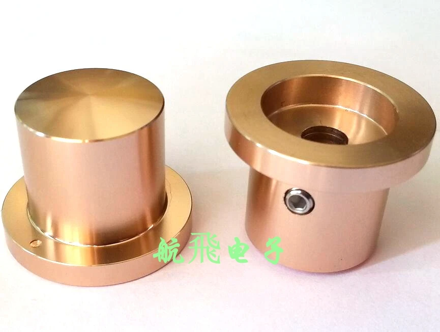 

Latest 1pcs All aluminum alloy solid knob Potentiometer volume knob Audio amplifier knob 28X22mm handle 20mm