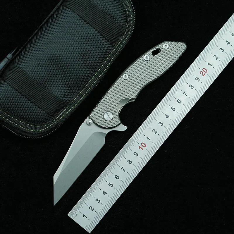 Складной нож LEMIFSHE Flipper XM18 M390 титановый Карманный Клинок с шарикоподшипником для