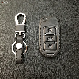 Чехол для ключей автомобиля, чехол для Volkswagen VW polo b5 b6 golf 4 5 6 jetta mk6 tiguan Gol CrossFox Plus Eos Beetle 3 кнопки - Название цвета: full black