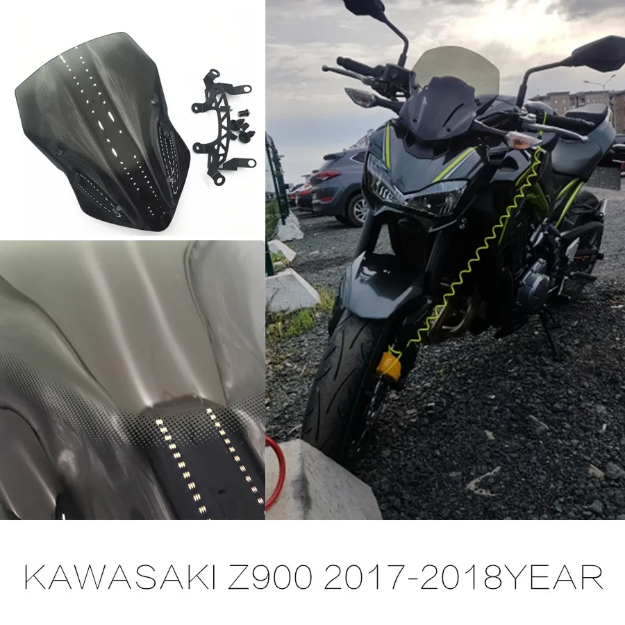

Motorcycle high quality ABS rear fender modified parts Fairing color windshieldcover fit for Kawasaki Z900 2017 2018