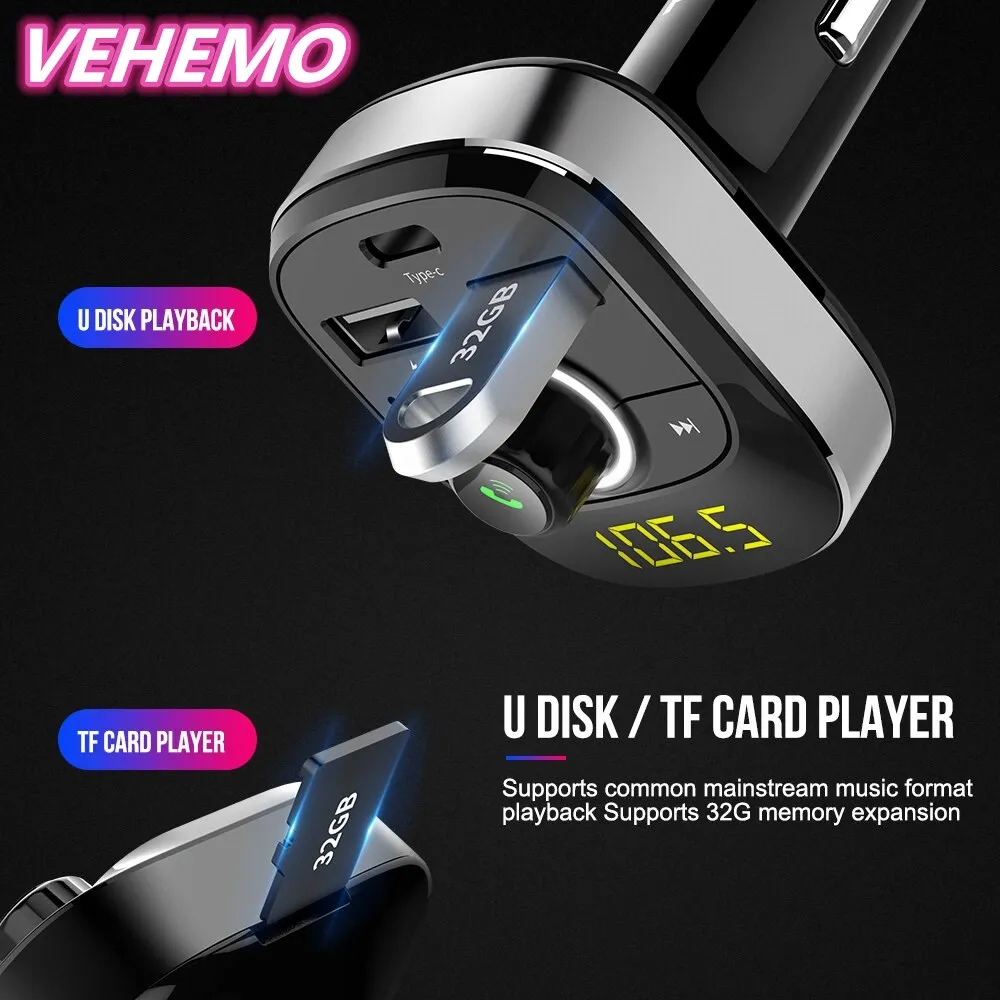 Универсальный двойной USB автомобильный микрофон громкой связи Bluetooth гарнитура