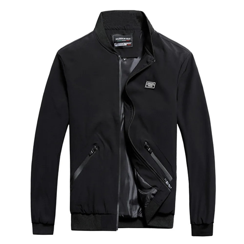 

Men's jacket fashion куртка мужская chaqueta hombre куртка Men's Autumn Winter Casual Jacket Big Size Baseball Jacket Coat