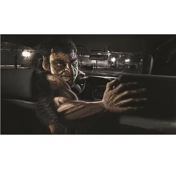 

130x70cm Creative Pattern Car Sticker Decor Decal Waterproof Rear Windshield Sticker for Door Glass Window