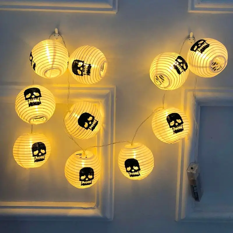 10LED Хэллоуин светящийся фонарь выдвижной ручной фонарь Таро карнавальный костюм зомби сцена композиция декоративная светящаяся гирлянда
