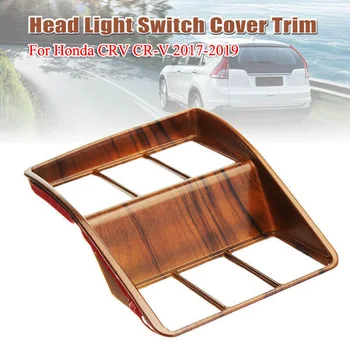 

Plastic Headlight Switch Trim Cover Decor For Honda CRV CR-V 2017-2019 Replacement Auto