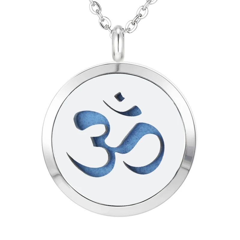 003 Essential Oil Diffuser Locket Pendant Necklace