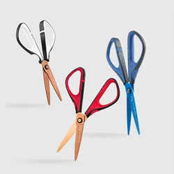 Fizz – ciseaux antiadhésifs en titane, coupe papier utilitaire 3 couleurs pour le bureau, fournitures scolaires pour étudiants 