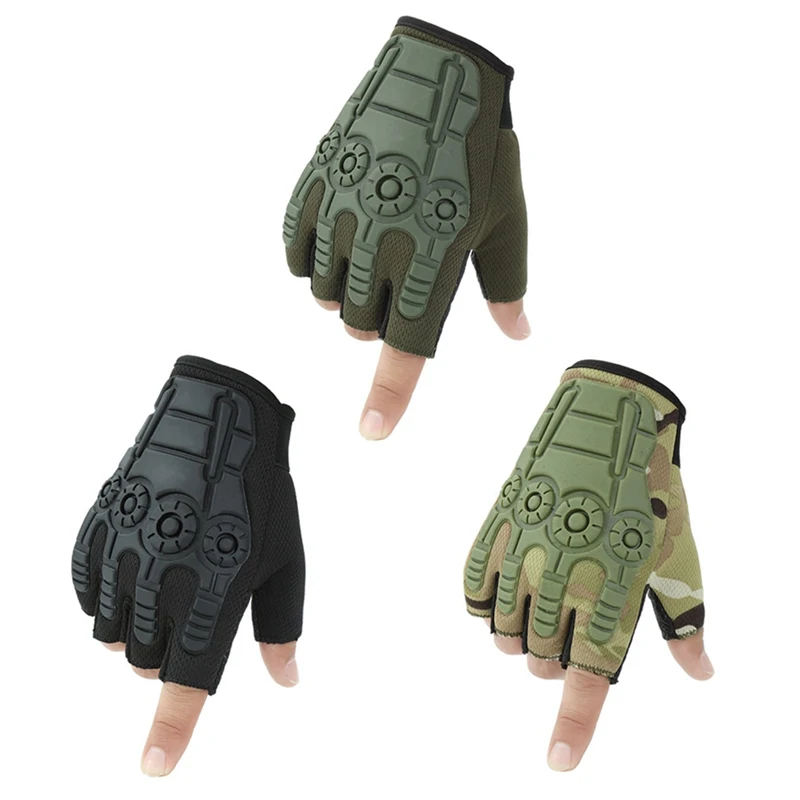 2020 Outdoor Tactical Fingerless Gloves Military Army Shooting Hunting Climbing Cycling Gym Riding Airsoft Half Finger Gloves