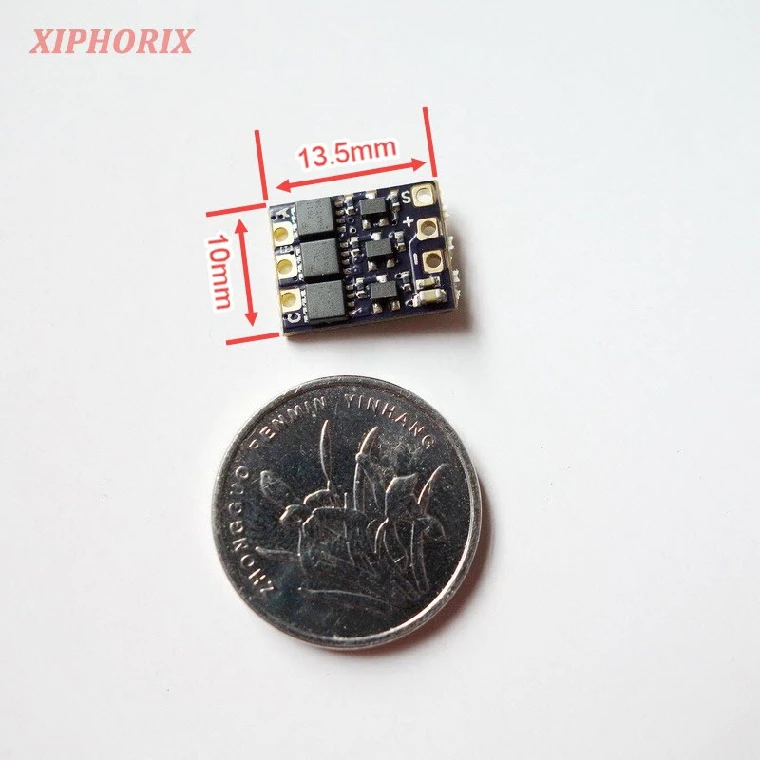Ультра миниатюрный 1S(3,7 V) литиевая батарея 4A бесщеточный ESC