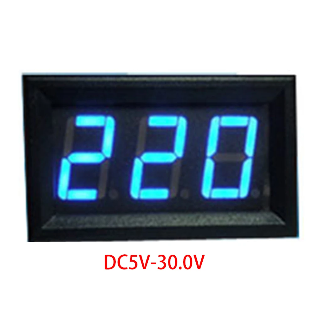 

0.56in Measuring Auto Detect Universal Led Reverse Connection Protection Safe Mini DC 4.5-30V Digital Voltmeter