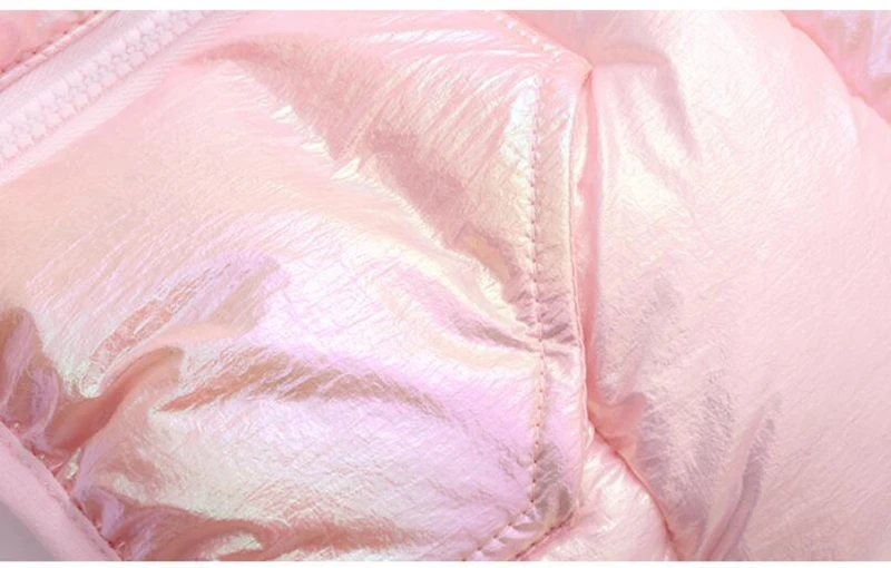 CROAL CHERIE Metallic Style Kids Jacket For Girls Boys Cotton Children Outerwear Coat Cute Bear Ear Baby Girls Boys Snowsuit  (20)