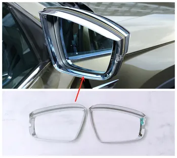 

ABS Chrome Car rearview mirror block rain eyebrow Cover Trim car styling accessories 2pcs Fit For Skoda Kodiaq 2017 2018