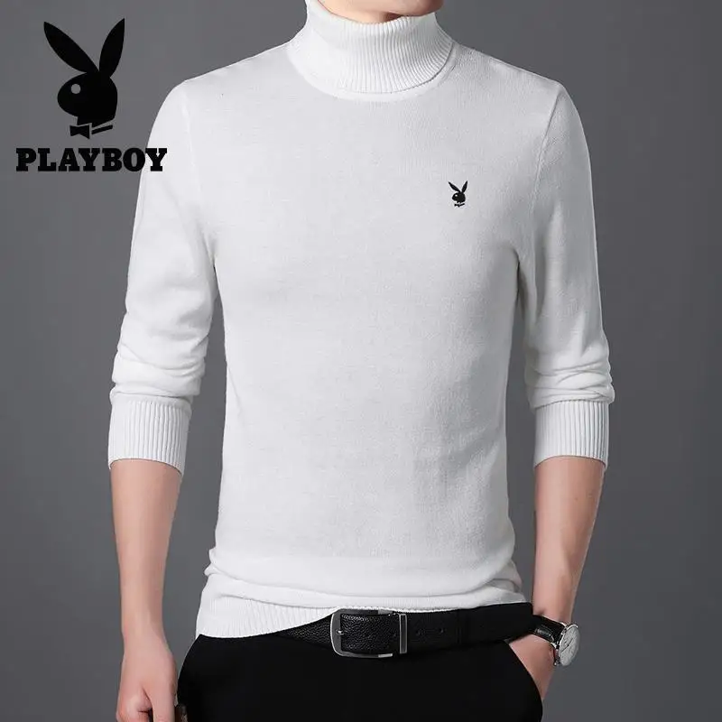 

2019 Autumn New Style Business Sweater Men's High Collar Sweater Korean-style Urban Fashion Popular Brand Men'S Wear