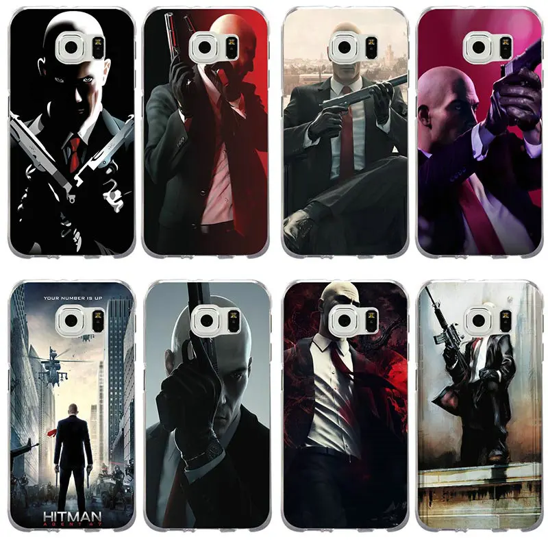 Hitman 2 Agent 47 Soft TPU Phone Case for Samsung Galaxy S2 S3 S4 S5 Mini S6 S7 Edge S8 S9 S10 Plus Lite Note 8 9 Coque Fundas |
