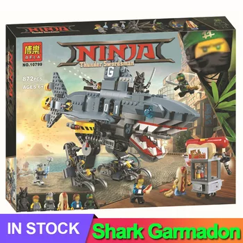 

Ninja Series 70656 Ninjago Movie Lepinblock Building Blocks Kit DIY Bricks Shark Garmadon Figures Educational Toys for Children