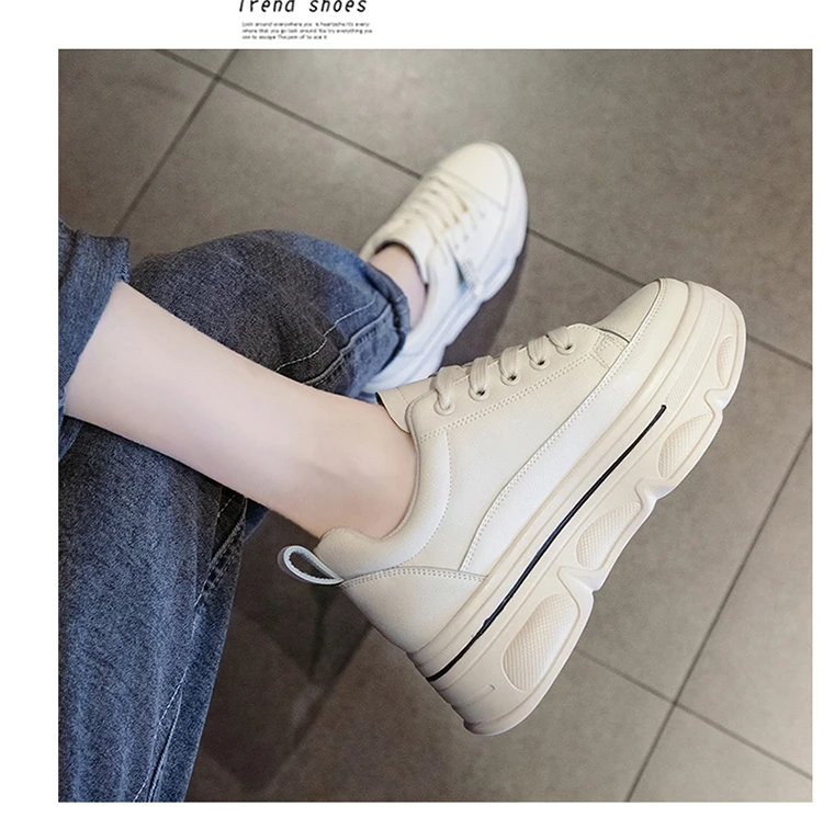 Clogs Platform All-Match Sports Shoes Lady Autumn Round Toe Casual Female Sneakers Fashion Women's Creepers Basket New