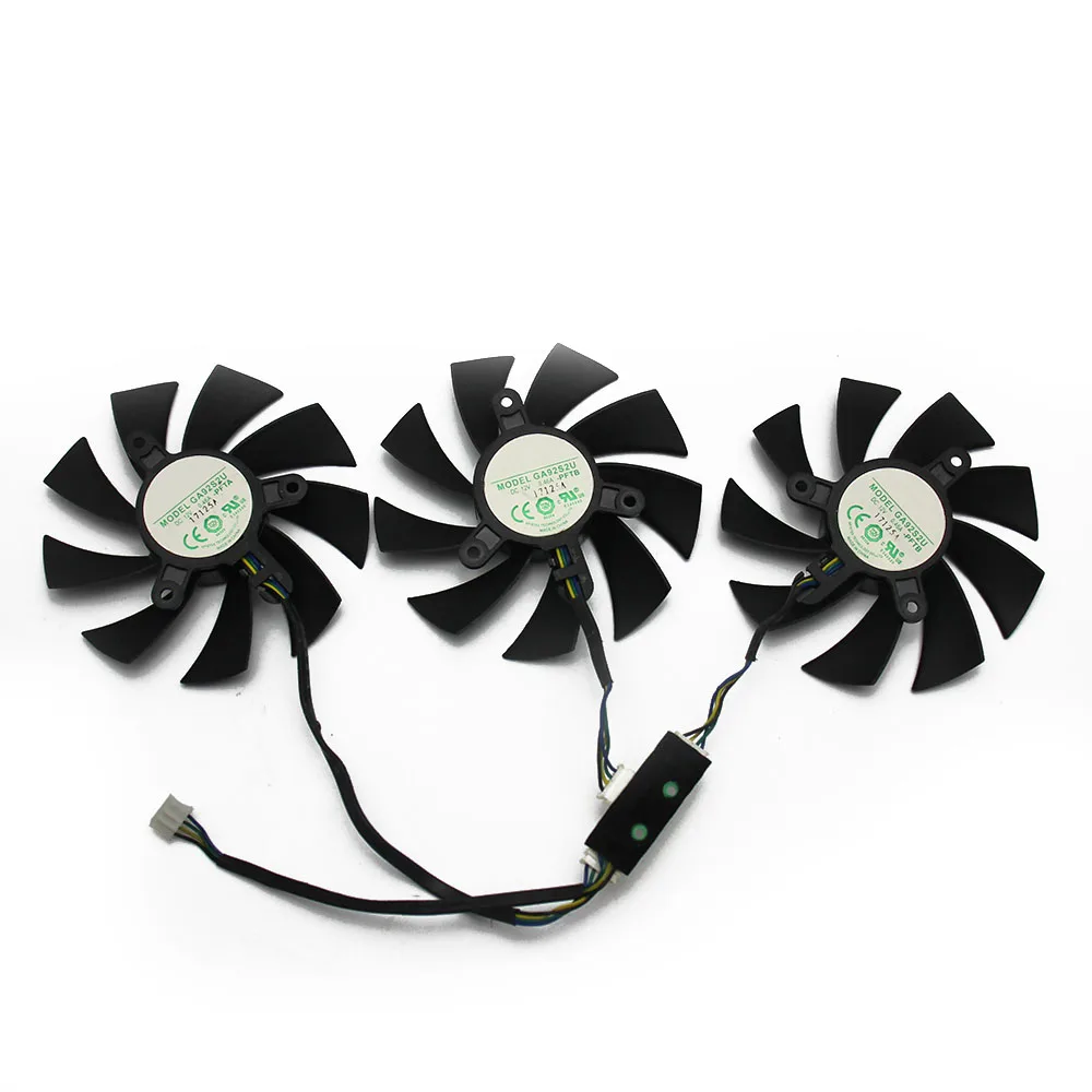 Для ZOTAC GTX1080Ti AMP! Экстремальный 11G видеокарта охлаждающий вентилятор GA92S2U DC12V 0.46A