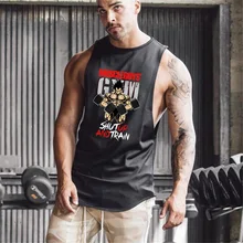 Dragon Ball хлопковый жилет для бега, мужские футболки без рукавов для фитнеса, одежда для спортзала, спортивные майки, топы для бодибилдинга, Стрингер жилет