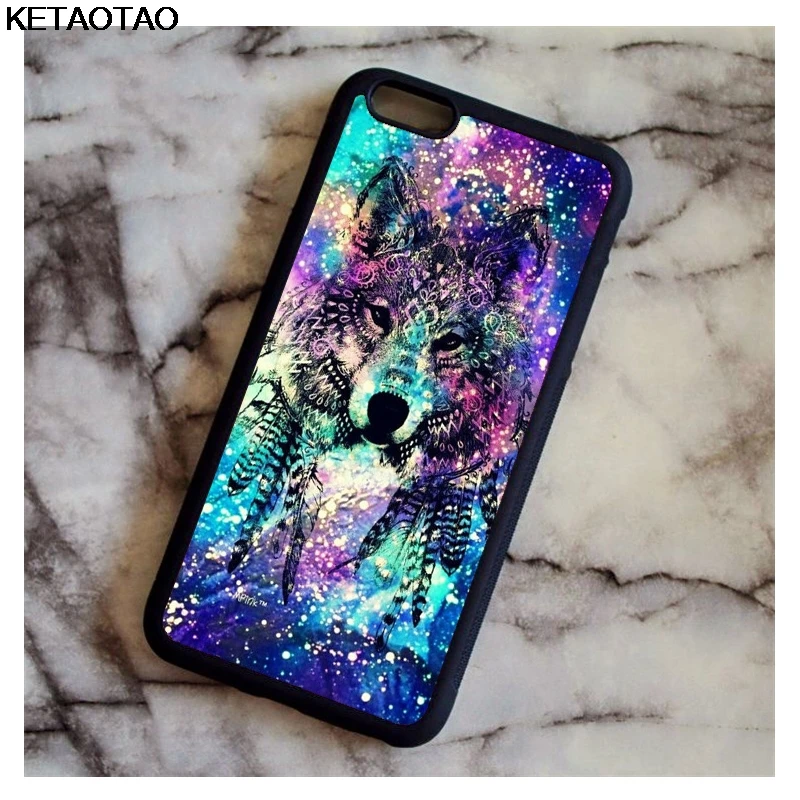 Чехол для телефона KETAOTAO Wolf Wild Predator Snow Nature s для iPhone 4S 5C 5S 6S 7 8 Plus X XS XR 11 Pro Чехол из мягкого ТПУ резины и силикона - Цвет: Слоновая кость