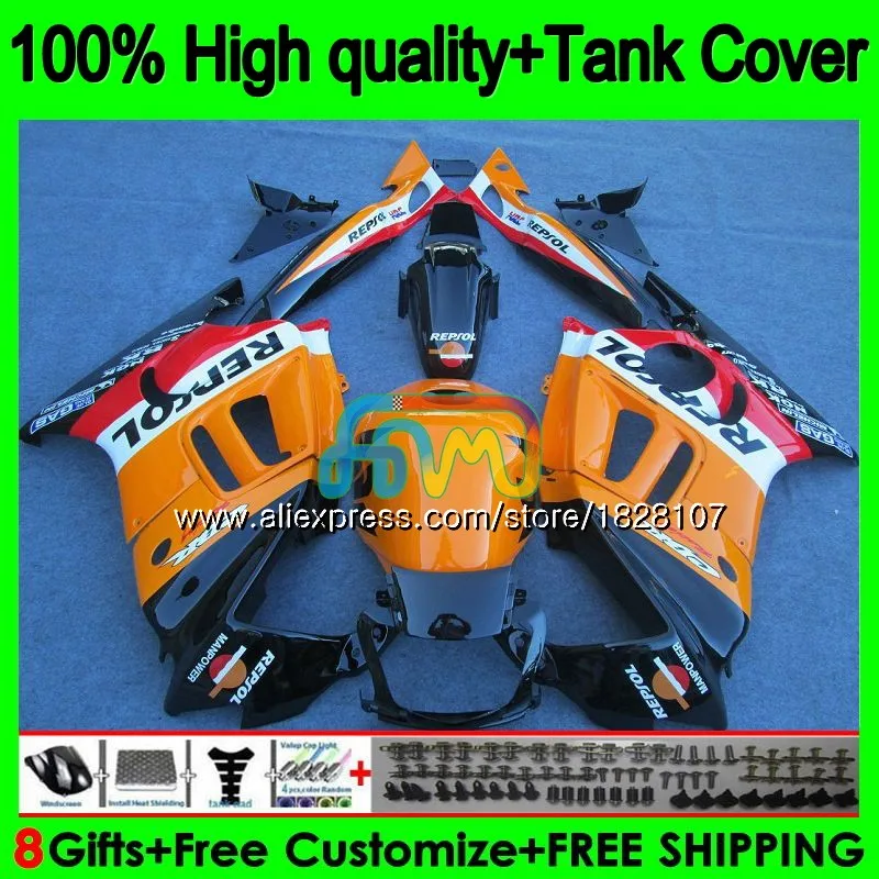 Майка для HONDA CBR 600F2 1991 1992 1993 1994 1BS. 117 CBR600FS CBR 600 FS CBR600 F2 Repsol orange CBR600F2 91 92 93 94 обтекатель