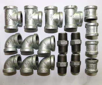 

( for DN15 Pipe-Inner Hole:20mm )LOFT Style DIY Industrial Pipe Furniture Accessories Pipe Elbow Connector