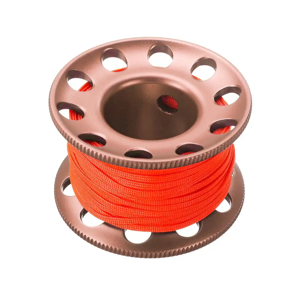 Дайвинг алюминиевый Finger Spool катушка 15 м линия с Нержавеющая сталь оснастки зажим болта крюк SMB безопасное оборудование аксессуары BCD - Цвет: Розовый