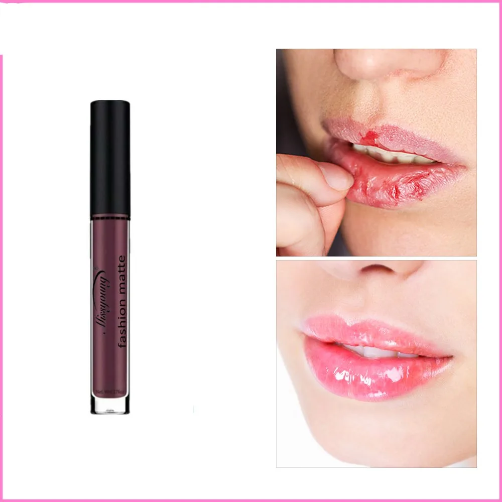 

Dumb velvet professional cosmetics lipstick fashion cosmetics natural resin durable repair desalination lip lines classical red