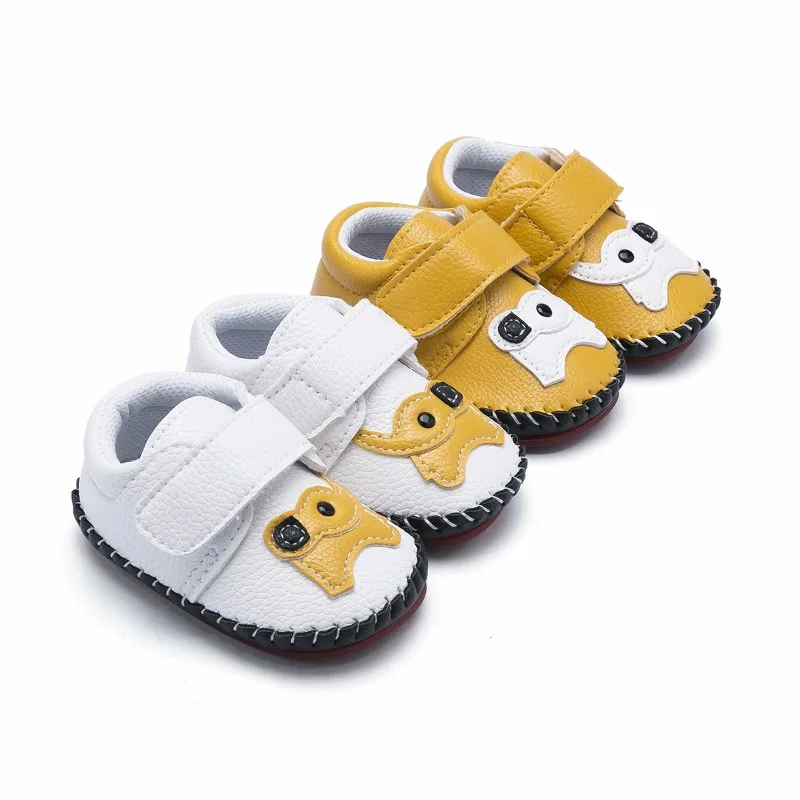 

Spring Newborn Girls boys Baby First Walkers Shoes Elephant Printed Toddler Anti-Slip Soft Baby First Walkerss Pu Shoes 0-12M