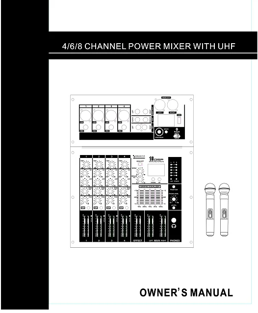 Betagear LE-40 силовой Блендер Миксер с uhf 4-канальный профессиональный миксер dsp цифровым микшером 2 беспроводной микрофон