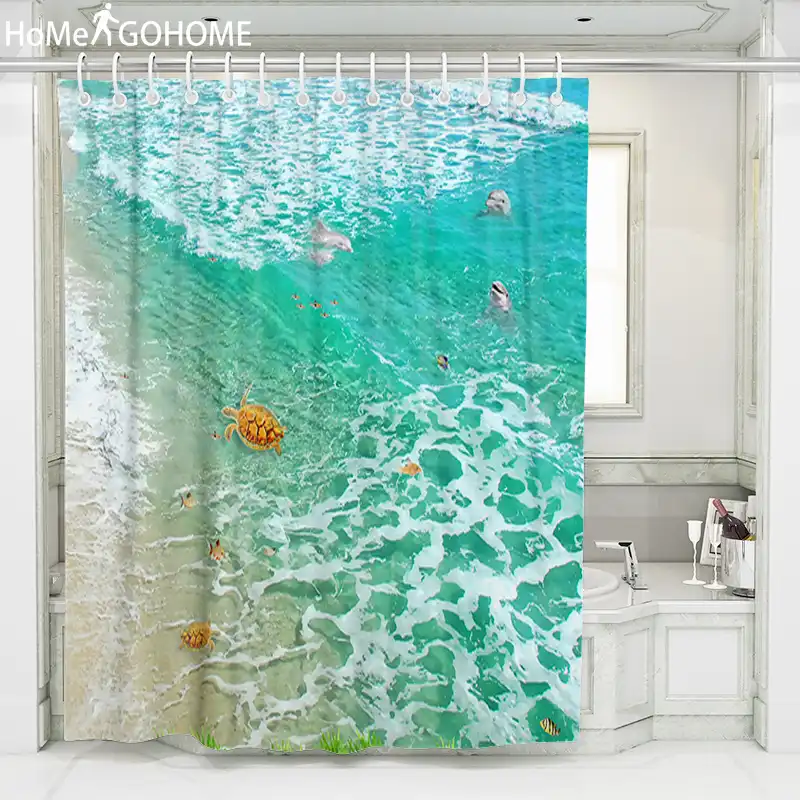 Download Cortinas de bano playa Desktop Wallpaper Free
