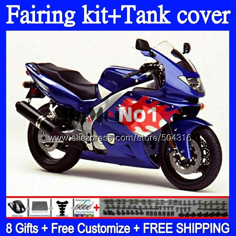 Thundercat для YAMAHA YZF-600R YZF 600R 38MC. 58 YZF600R 1996 1997 1998 1999 2000 2001 96 97 98 99 00 01 02 синий обтекатель