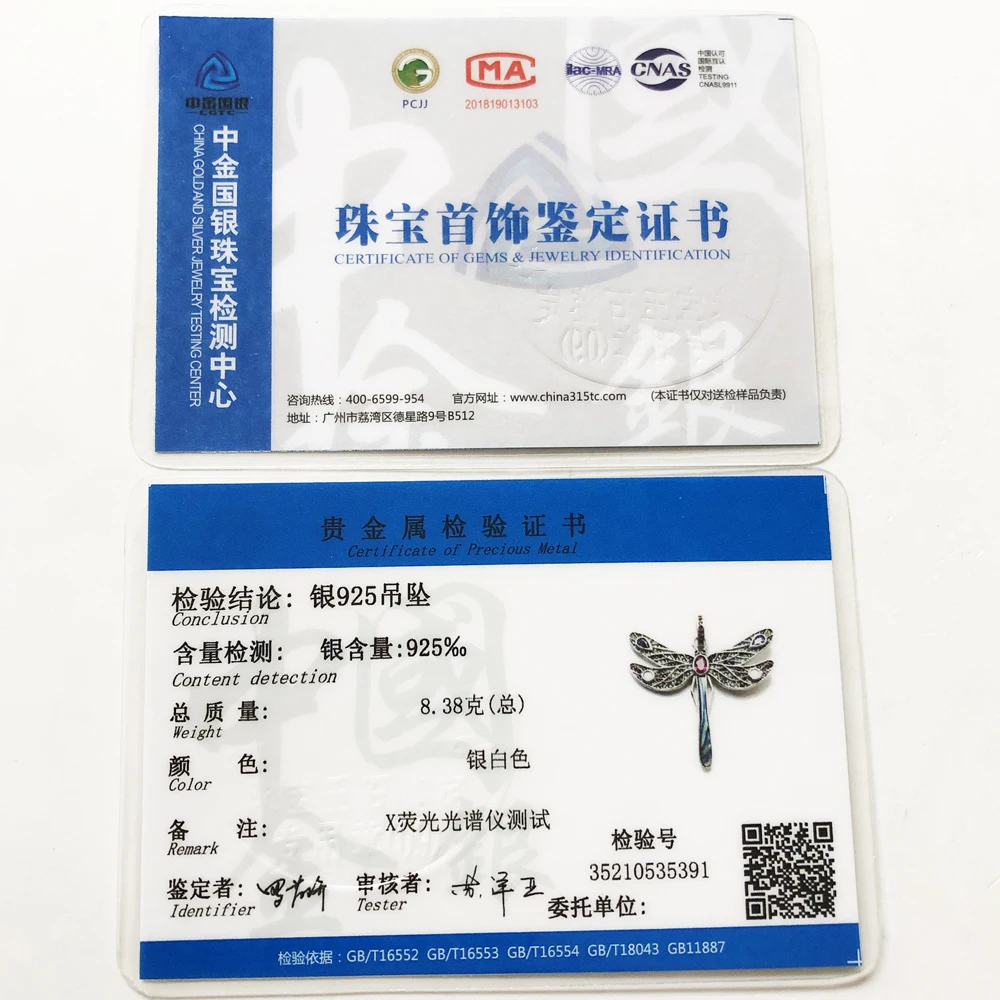 Pendant Dragonfly,2020 Spring New Jewelry Bohemia 925 Sterling Silver Paradisiacal Nature Happiness Freedom Gift For Women - Image 6