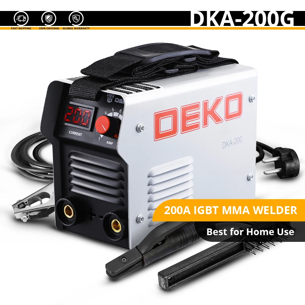 DEKO DKA-200G мощный сварочный аппарат инверторный дуговой Электрический сварочный аппарат - Цвет: DKA-200G