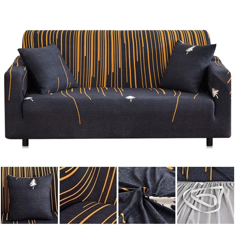 Modern Universal Sofa Cover Elastic Slipcovers Couch Cover Printed Sofa Slipcover Home Decoration Sofa Protector