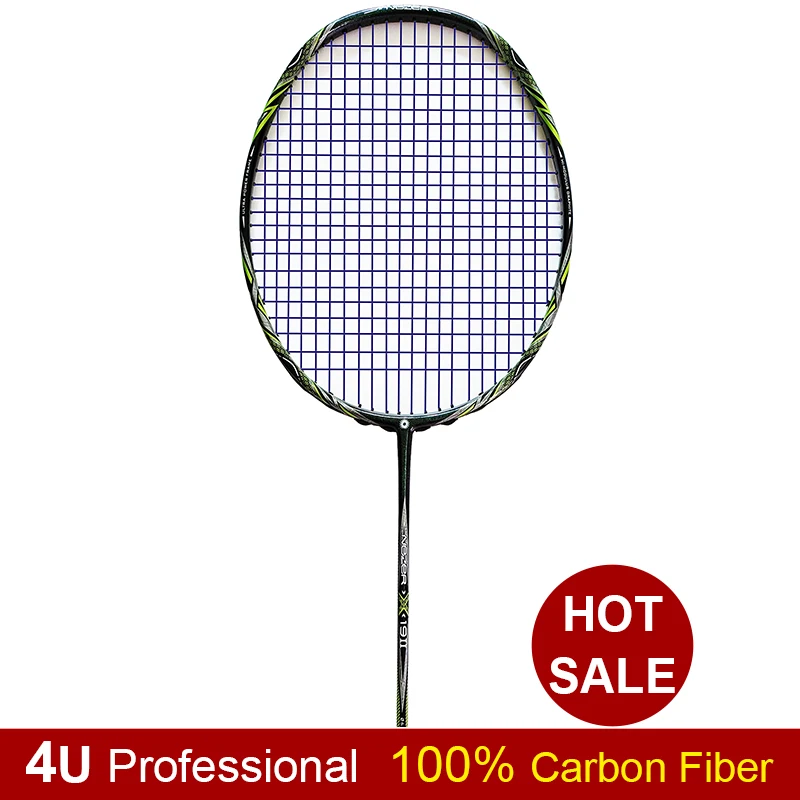 

Profenssional Badminton Racket ZF2 4U Lightweight Carbon Fiber High Quality Racquet for Offensive with Bag and String grip