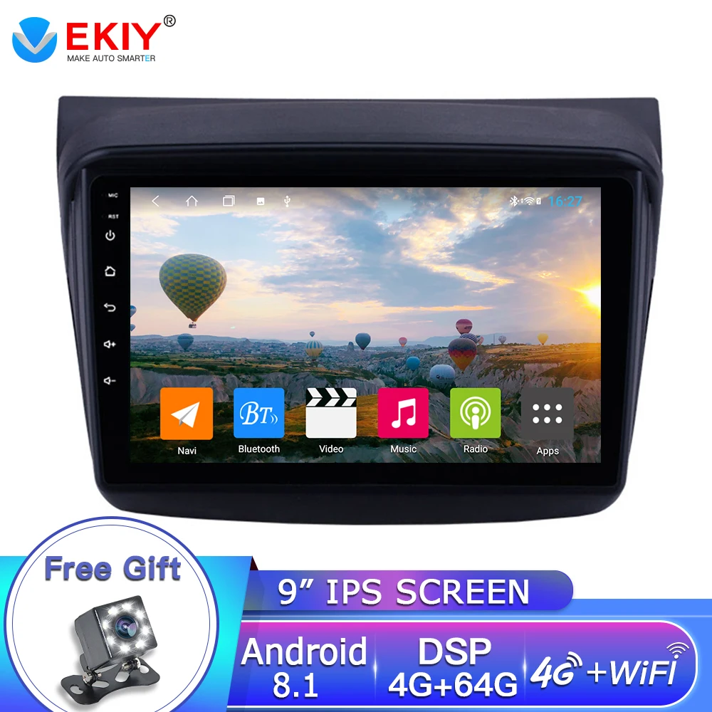EKIY 9'' Car Multimedia Player 2din Android 8.1 Car GPS Radio For MITSUBISHI PAJERO Sport/L200/2006+ Triton/2008+ PAJERO 2010 EKIY 9'' Car Multimedia Player 2din Android 8.1 Car GPS Radio For MITSUBISHI PAJERO Sport/L200/2006+ Triton/2008+ PAJERO 2010