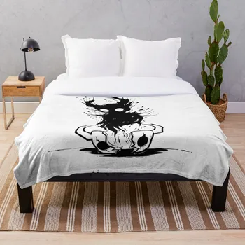 

Hollow Void Hollow Knight Throw Blanket Soft Sherpa Blanket Bed Sheet Single Knee Blanket Office Nap Blanket
